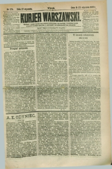 Kurjer Warszawski. R.65, nr 27b (27 stycznia 1885)