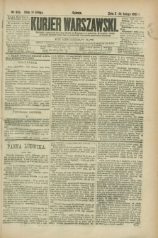 Kurjer Warszawski. R.65, nr 45a (14 lutego 1885)