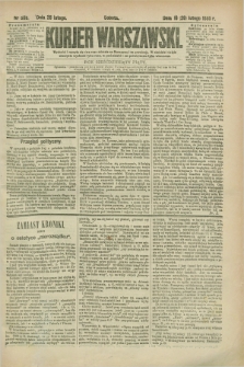 Kurjer Warszawski. R.65, nr 59b (28 lutego 1885)