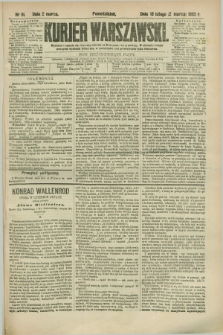 Kurjer Warszawski. R.65, nr 61 (2 marca 1885)