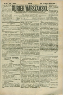 Kurjer Warszawski. R.65, nr 66a (7 marca 1885)