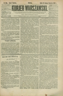 Kurjer Warszawski. R.65, nr 66b (7 marca 1885)