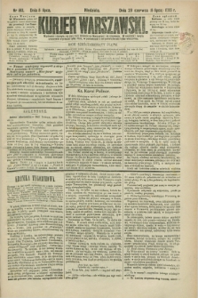 Kurjer Warszawski. R.65, nr 183 (5 lipca 1885)
