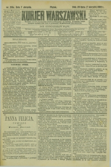 Kurjer Warszawski. R.65, nr 216a (7 sierpnia 1885)