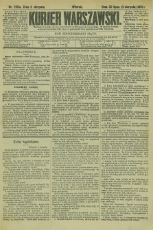 Kurjer Warszawski. R.65, nr 220a (11 sierpnia 1885)