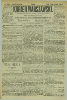 Kurjer Warszawski. R.65, nr 223a (14 sierpnia 1885)