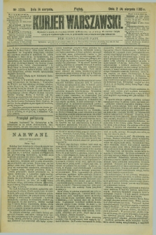 Kurjer Warszawski. R.65, nr 223b (14 sierpnia 1885)