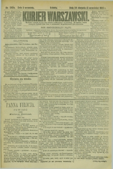 Kurjer Warszawski. R.65, nr 245a (5 września 1885)