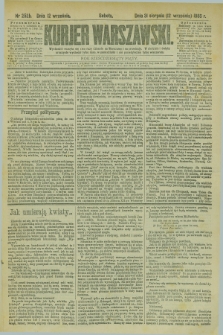 Kurjer Warszawski. R.65, nr 252b (12 września 1885)