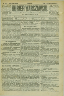 Kurjer Warszawski. R.65, nr 253 (13 września 1885)