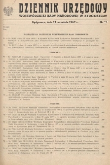Dziennik Urzędowy Wojewódzkiej Rady Narodowej w Bydgoszczy. 1967, nr 11