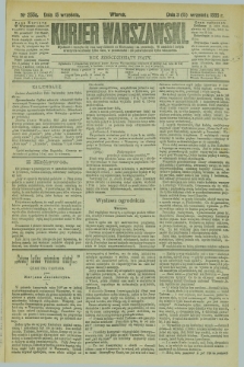 Kurjer Warszawski. R.65, nr 255a (15 września 1885)