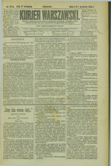 Kurjer Warszawski. R.65, nr 257a (17 września 1885)