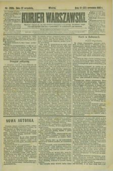 Kurjer Warszawski. R.65, nr 262b (22 września 1885)