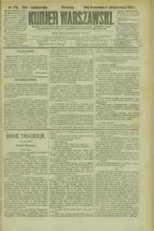 Kurjer Warszawski. R.65, nr 271a (1 października 1885)