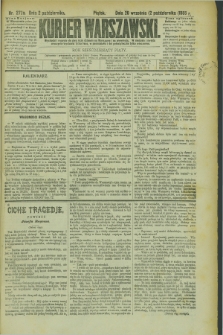 Kurjer Warszawski. R.65, nr 272a (2 października 1885)