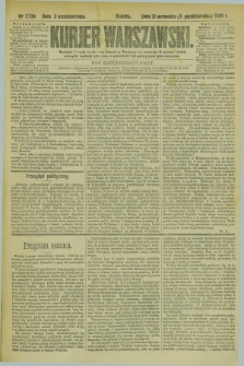 Kurjer Warszawski. R.65, nr 273b (3 października 1885)