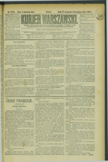 Kurjer Warszawski. R.65, nr 279a (9 października 1885)