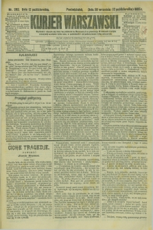 Kurjer Warszawski. R.65, nr 282 (12 października 1885)