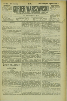 Kurjer Warszawski. R.65, nr 333a (2 grudnia 1885)