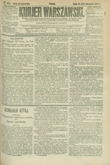 Kurjer Warszawski. R.66, nr 22a (22 stycznia 1886)