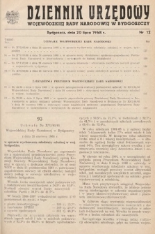 Dziennik Urzędowy Wojewódzkiej Rady Narodowej w Bydgoszczy. 1968, nr 12