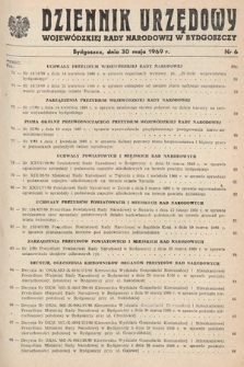 Dziennik Urzędowy Wojewódzkiej Rady Narodowej w Bydgoszczy. 1969, nr 6
