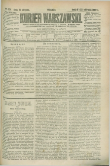 Kurjer Warszawski. R.66, nr 231 (22 sierpnia 1886)