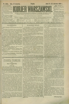Kurjer Warszawski. R.66, nr 236a (27 sierpnia 1886)