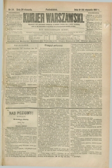 Kurjer Warszawski. R.67, nr 24 (24 stycznia 1887)