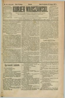 Kurjer Warszawski. R.67, nr 43 (12 lutego 1887)