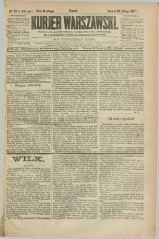 Kurjer Warszawski. R.67, nr 49 (18 lutego 1887)