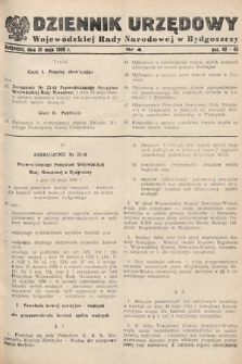 Dziennik Urzędowy Wojewódzkiej Rady Narodowej w Bydgoszczy. 1960, nr 4