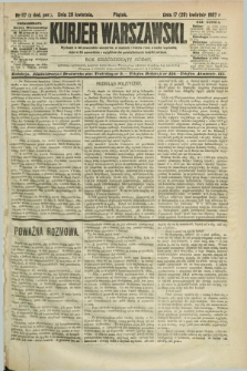 Kurjer Warszawski. R.67, nr 117 (29 kwietnia 1887)