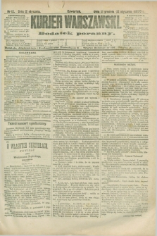 Kurjer Warszawski : dodatek poranny. R.68, nr 12 (12 stycznia 1888)