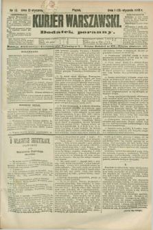 Kurjer Warszawski : dodatek poranny. R.68, nr 13 (13 stycznia 1888)