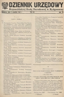 Dziennik Urzędowy Wojewódzkiej Rady Narodowej w Bydgoszczy. 1960, nr 9