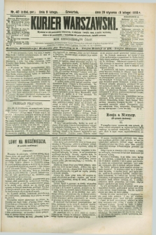 Kurjer Warszawski. R.68, nr 40 (9 lutego 1888)