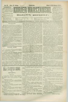 Kurjer Warszawski : dodatek poranny. R.68, nr 54 (23 lutego 1888)