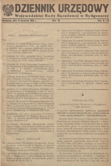 Dziennik Urzędowy Wojewódzkiej Rady Narodowej w Bydgoszczy. 1962, nr 2