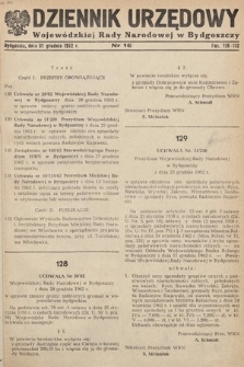 Dziennik Urzędowy Wojewódzkiej Rady Narodowej w Bydgoszczy. 1962, nr 16