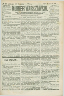 Kurjer Warszawski. R.68, nr 231 (21 sierpnia 1888)