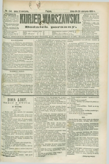 Kurjer Warszawski : dodatek poranny. R.68, nr 241 (31 sierpnia 1888)