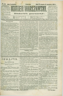 Kurjer Warszawski : dodatek poranny. R.68, nr 247 (6 września 1888)