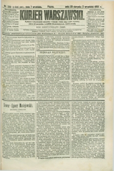 Kurjer Warszawski. R.68, nr 248 (7 września 1888)