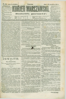 Kurjer Warszawski : dodatek poranny. R.68, nr 254 (13 września 1888)