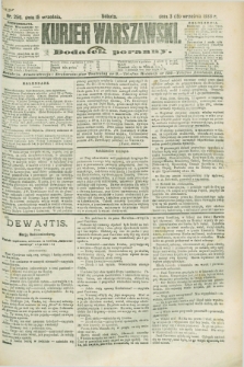 Kurjer Warszawski : dodatek poranny. R.68, nr 256 (15 września 1888)