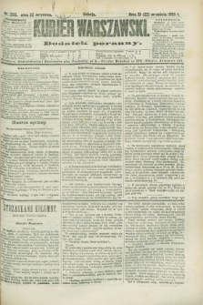 Kurjer Warszawski : dodatek poranny. R.68, nr 263 (22 września 1888)