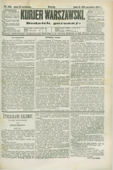Kurjer Warszawski : dodatek poranny. R.68, nr 266 (25 września 1888)