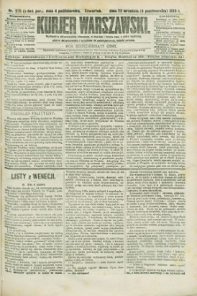 Kurjer Warszawski. R.68, nr 275 (4 października 1888)